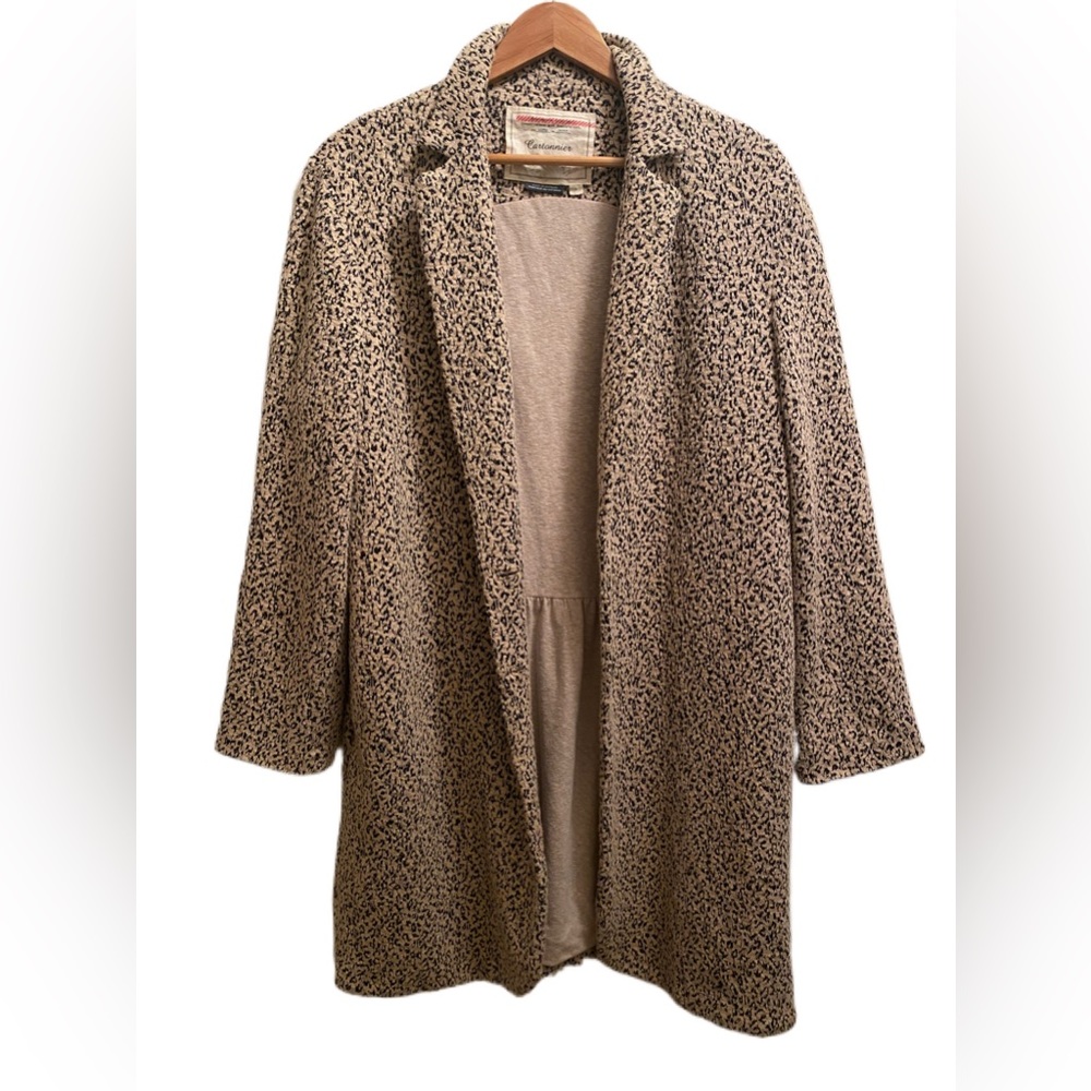 Anthropologie Cartonnier Rowan Leopard Print Coat